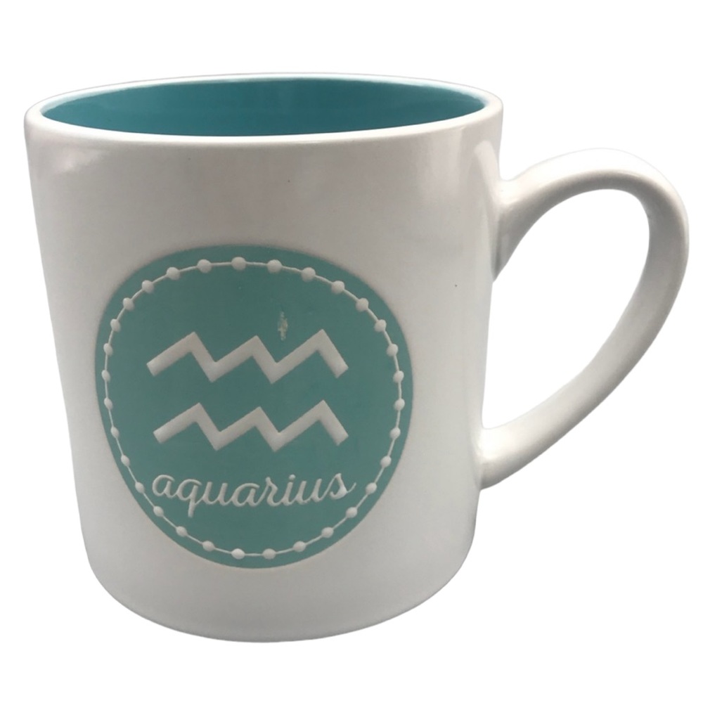 Oversized Zodiac Aquarius Coffee Mug